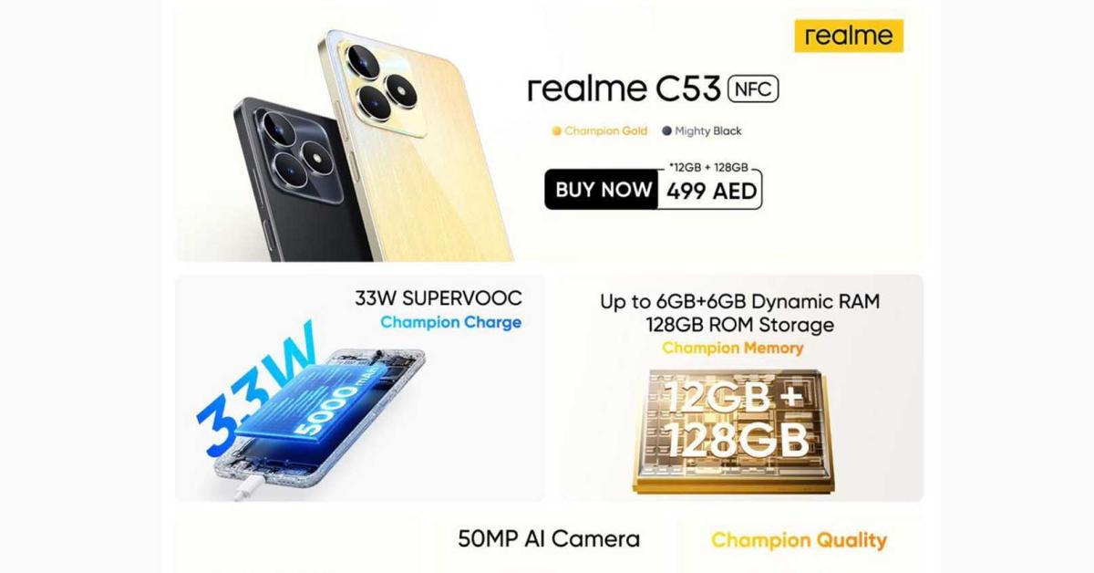 Intip! Kelengkapan Spesifikasi Dan Harga Realme C53 NFC