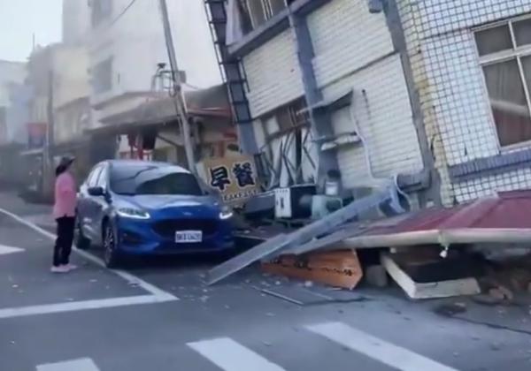 Gempa Taiwan 7,4 Skala Richer, Sejumlah Bangunan Ambruk, Longsor hingga Tsunami di Jepang