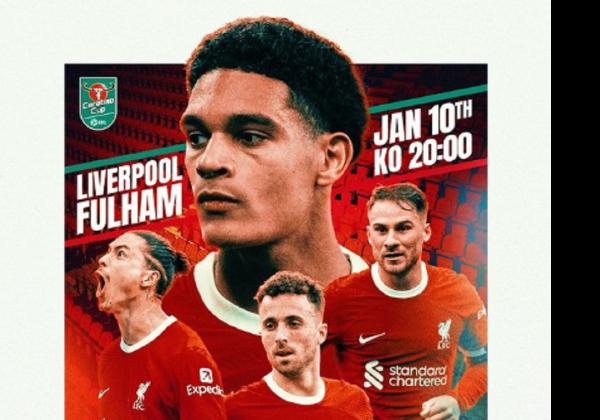 Link Live Streaming Carabao Cup 2023-2024: Liverpool vs Fulham