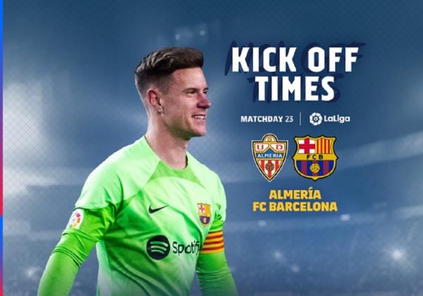 Link Live Streaming Liga Spanyol 2022/2023: Almeria vs Barcelona