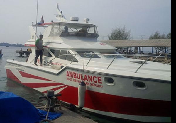 Kapal Ambulans Gawat Darurat Kepulauan Seribu Standby pada Libur Natal dan Tahun Baru