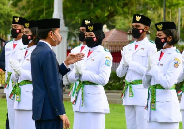 Ini Dia 68 Pelajar SMA Anggota Paskibraka Pada Upacara Detik-Detik Proklamasi di Istana Merdeka