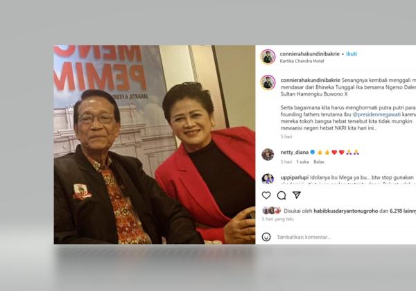 Connie Bocorkan Isi Percakapan Sultan HB X dan Jokowi: Anda Boleh Bikin Apa Saja, Tapi Jangan Sakiti Bu Megawati 