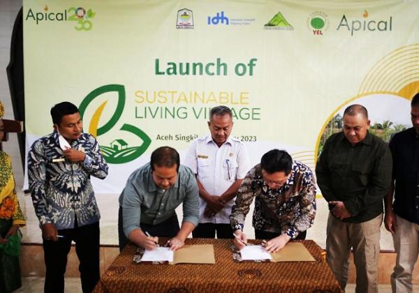 Apical, IDH Tandatangani Program Kemitraan 'Sustainable Living Village' di Aceh Singkil