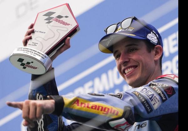 Berhasil Finis Ketiga di MotoGP Argentina, Alex Marquez: Kami Berkembang Pesat