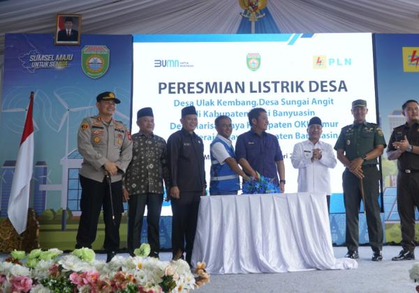 Dua Ribu Warga di Empat Desa Sumsel Kini Bisa Nikmati Terang 24 Jam Berkat Listrik Murah PLN