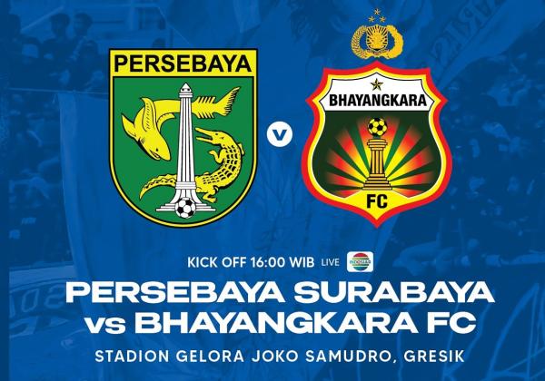 Link Live Streaming BRI Liga 1 2022/2023: Persebaya Surabaya vs Bhayangkara FC