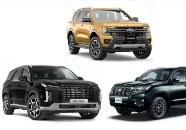 Perbandingan Mobil Ford Everest Wildtrak, Hyundai Palisade, dan Toyota Land Cruiser Prado