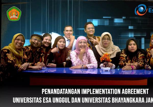 FIKOM Esa Unggul dan UBHARA Teken MOA Pertukaran Dosen Mengajar