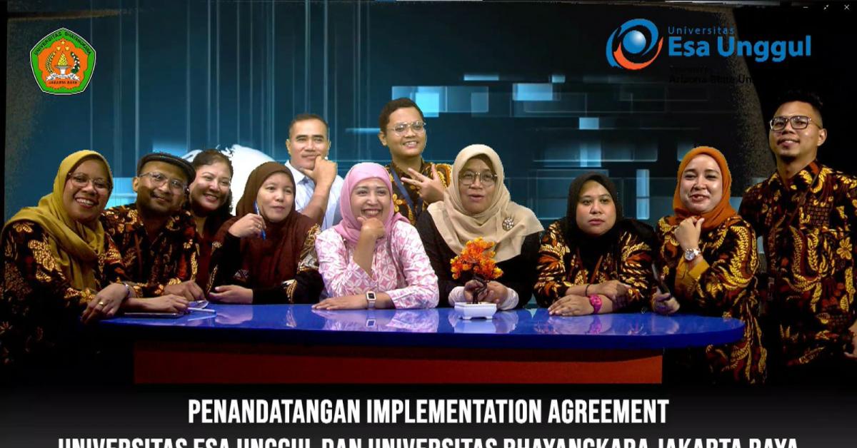 FIKOM Esa Unggul dan UBHARA Teken MOA Pertukaran Dosen Mengajar