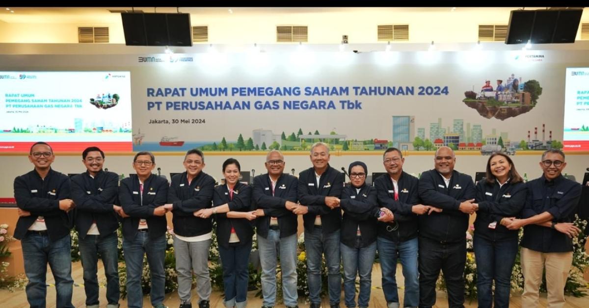 Fokus Optimalisasi Utilisasi Gas Bumi, RUPST PGN 2023 Tetapkan Pengurus Baru Perseroan dan Bagikan Deviden USD 222,43 Juta