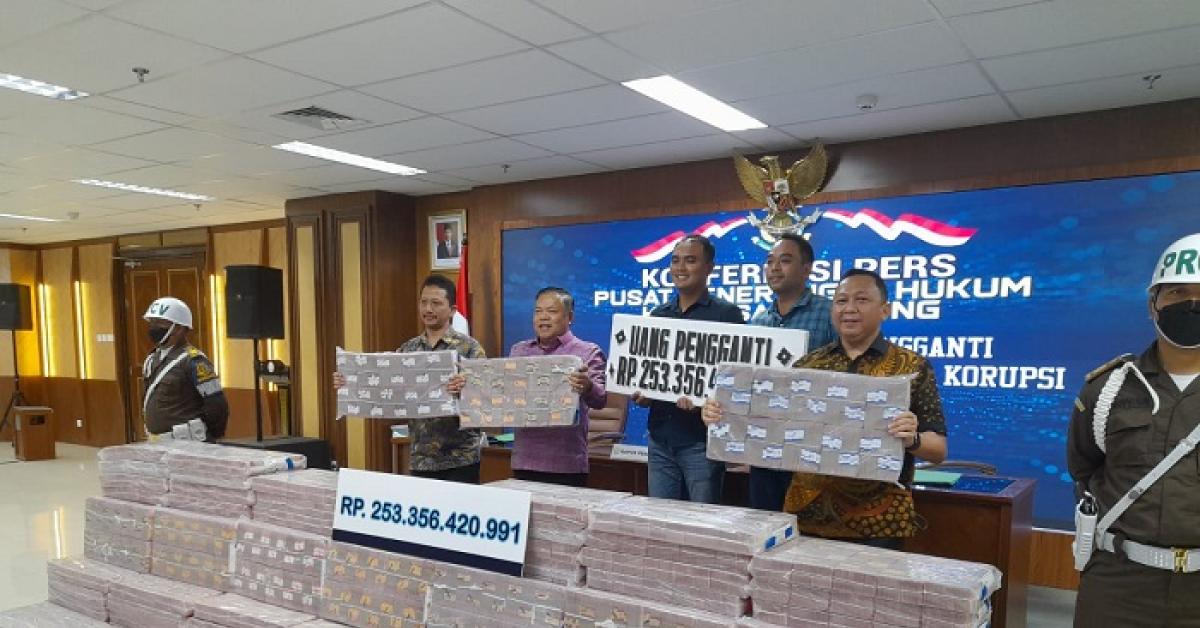 Uang Pengganti Kasus Korupsk PT IM2 Rp253,3 Miliar Disetor ke Kas Negara