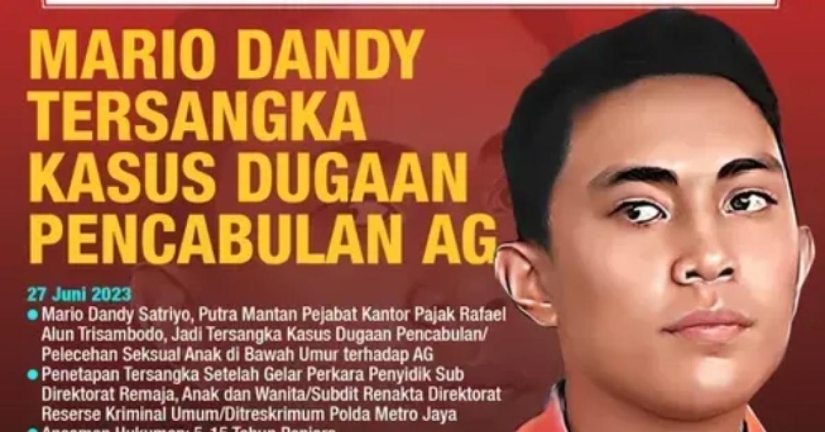 Sok ! Mario Dandy Berani Soroti Restitusi