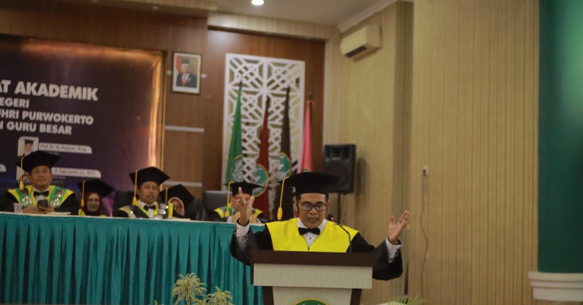 Abdul Wachid Jadi Guru Besar UIN Purwokerto, Bawa Gagasan Moderasi Beragama
