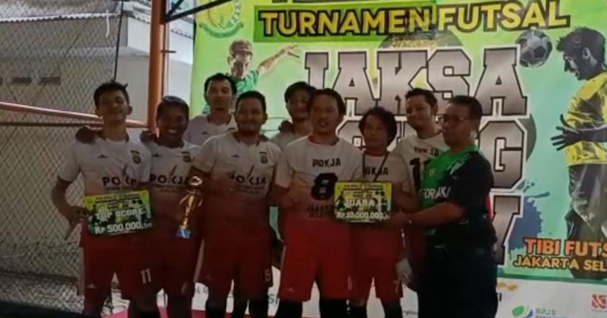 Tim Futsal Pokja Wartawan Jakarta Selatan Taklukan PSSI Pers di Jaksa Agung CUP ke-IV 2023