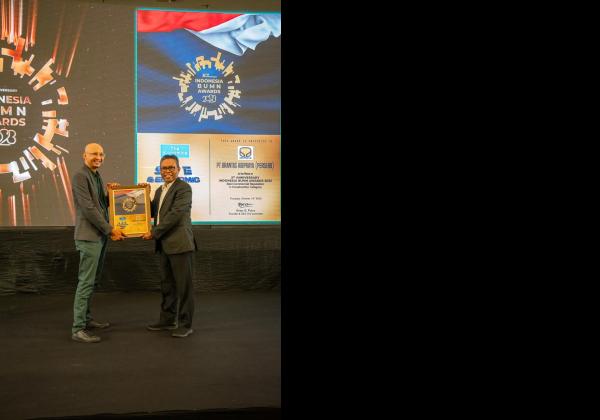 Berkinerja Unggul, Brantas Abipraya Kantongi Penghargaan Best Commercial Reputation in Construction Category