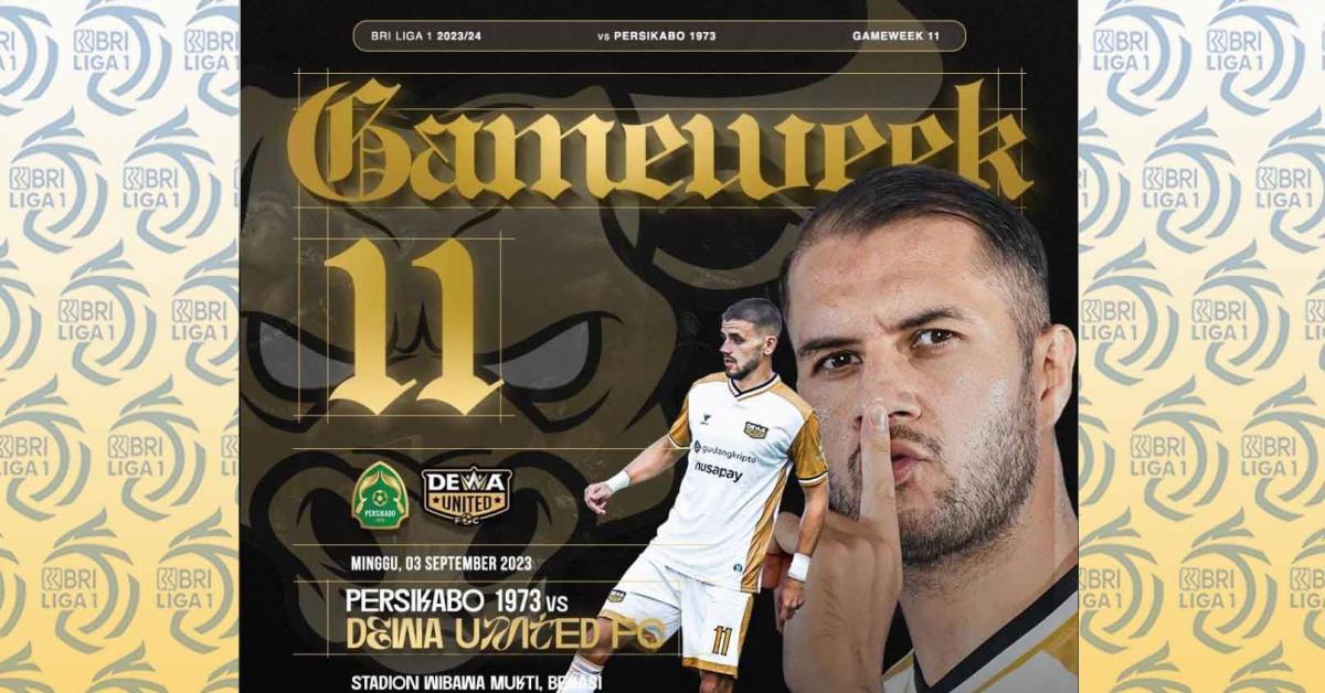 Persikabo 1973 Vs Dewa United Liga 1 2023/2024 Pekan 11, H2H Serta Link Live Streaming