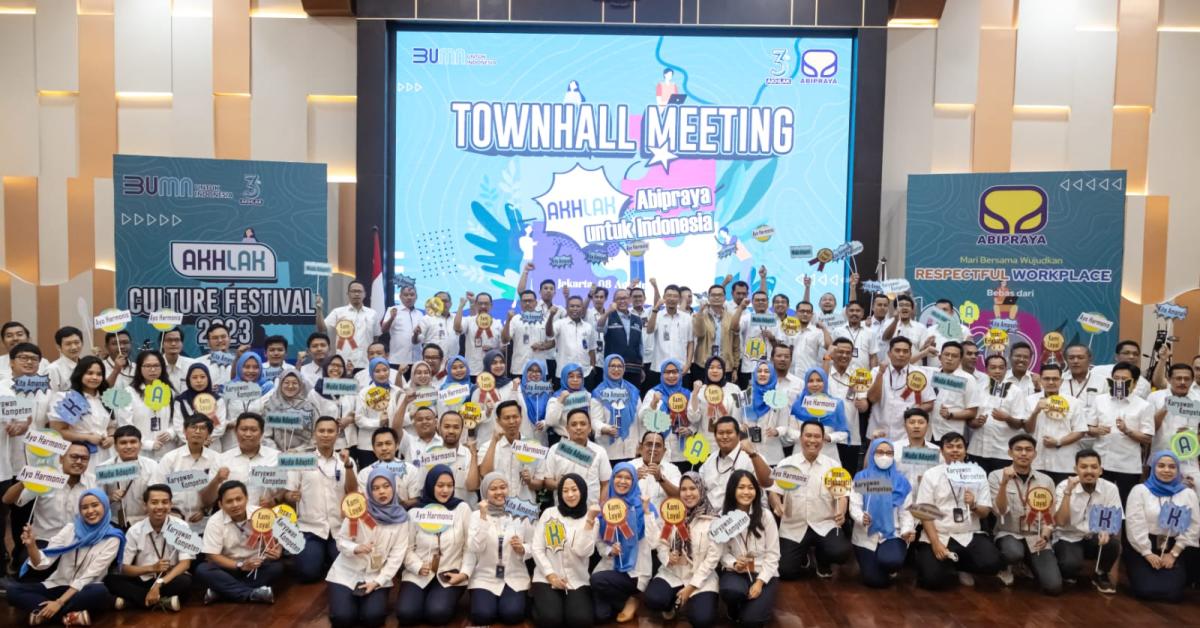 Brantas Abipraya Gelar Townhall Meeting, Peringati 3 Tahun AKHLAK BUMN