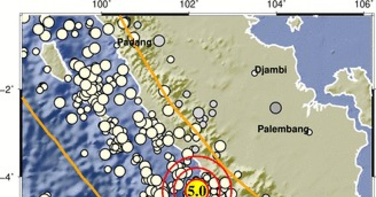Gempa 5,0 Magnitudo Mengguncang Seluma Provinsi Bengkulu Dini Hari 