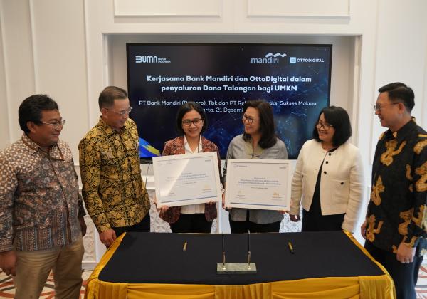 Bank Mandiri dan OttoDigital Berkolaborasi Memperluas Akses Pembiayaan bagi UMKM