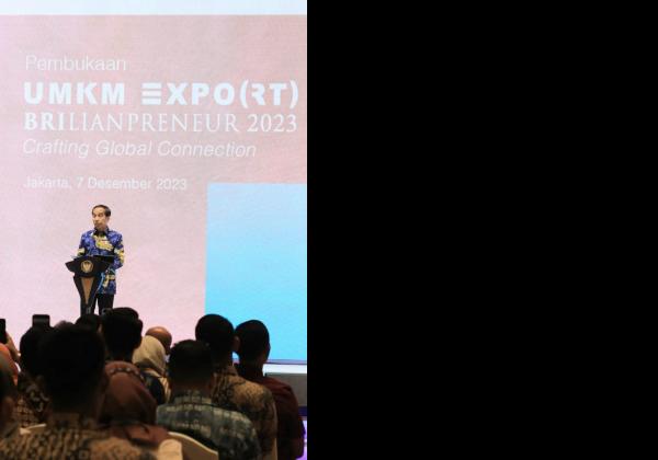 Buka UMKM EXPO(RT) BRILIANPRENEUR 2023, Presiden Joko Widodo Apresiasi Keberpihakan BRI Majukan UMKM