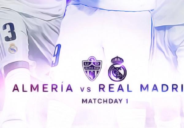 Link Live Streaming LaLiga Spanyol 2022/2023: Almeria vs Real Madrid