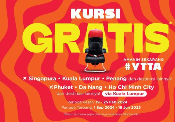 AirAsia Hadirkan Promo Kursi Gratis dengan Rute Kuala Lumpur dan Singapura, Ini Syaratnya