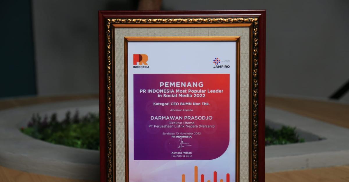 Transformasi Digital Diakui, Bos PLN Jadi Pemimpin Paling Populer di Media Sosial
