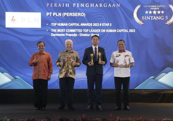 PLN Group Sabet Lima Penghargaan Top Human Capital Awards 2023
