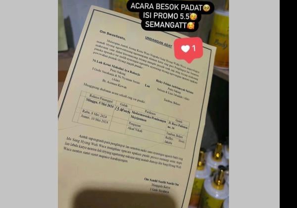 Undangan Pernikahan Rizky Febian dan Mahalini Raharja Bocor, Ada Acara Pengajian, Akad Nikah dengan Cara Islam? 