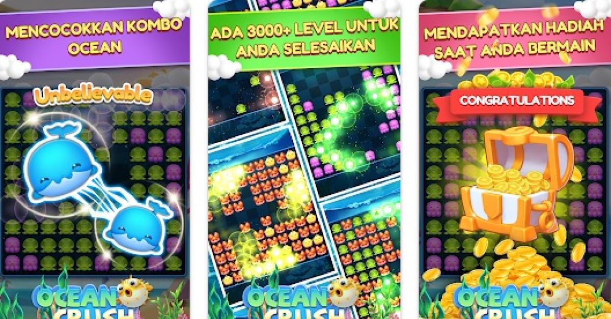 Link Ocean Crush Mod Apk Terbaru, Game Penghasil Saldo DANA Paling Seru Saat Ini