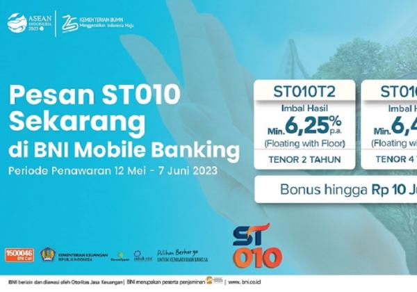 BNI Tawarkan Sukuk Tabungan Seri ST010, Bisa Dipesan Lewat BNI Mobile Banking