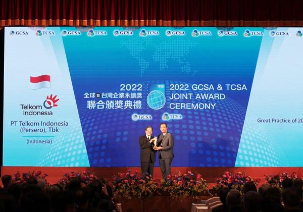 Telkom Sabet Gelar Global Best Practice - Sustainability pada Ajang Penghargaan Internasional GCSA 2022