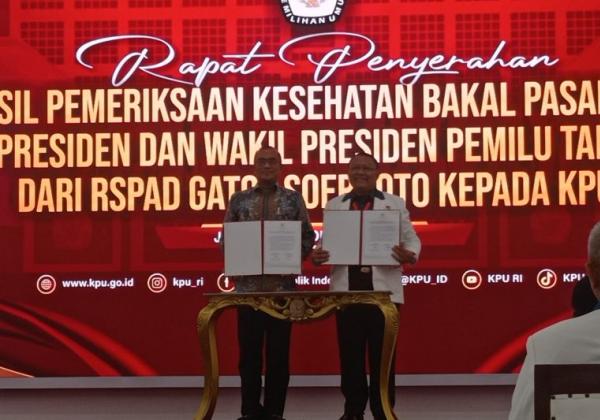 Hasil Tes Kesehatan Capres-Cawapres, KPU Sebut Semua Kandidat Mampu Menjalankan Tugas