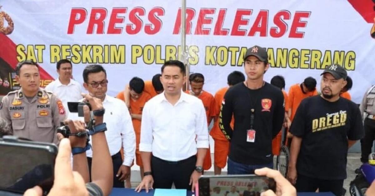 Delapan Pelaku Curanmor yang Bikin Resah Warga Tangerang Dibekuk Polisi