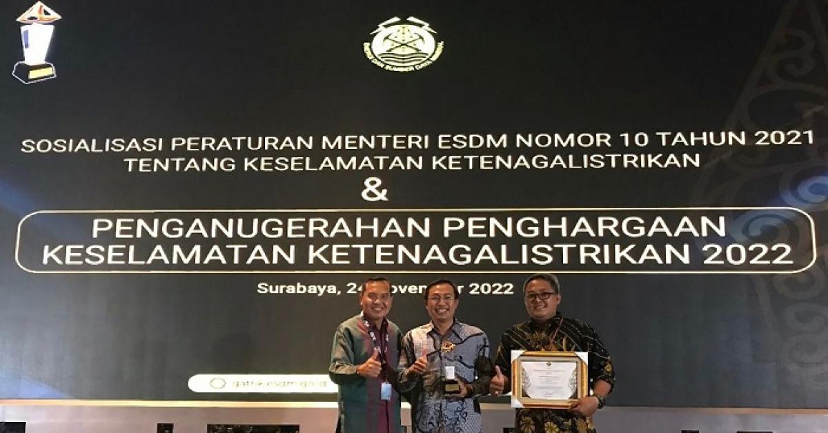 Utamakan Prinsip K3, PLN Raih Penghargaan Keselamatan Ketenagalistrikan di Sektor Pembangkitan dari KESDM