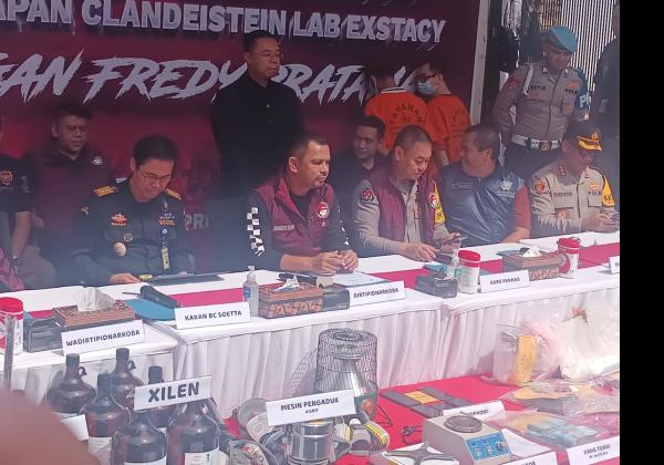 Pabrik Ekstasi Milik Fredy Pratama di Sunter Jakarta Utara Digerebek Polisi