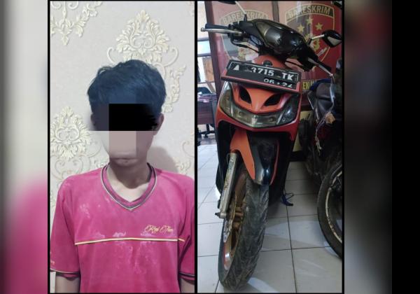 Remaja 15 Tahun Ini Nekat Curi Motor Lalu Disembunyikan di Warung Bakso