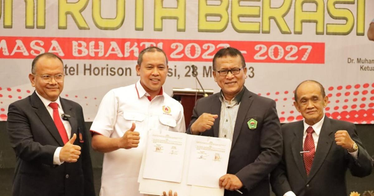 Tri Adhianto Resmi Dilantik Sebagai Ketua KONI Kota Bekasi Masa Bhakti 2023-2027