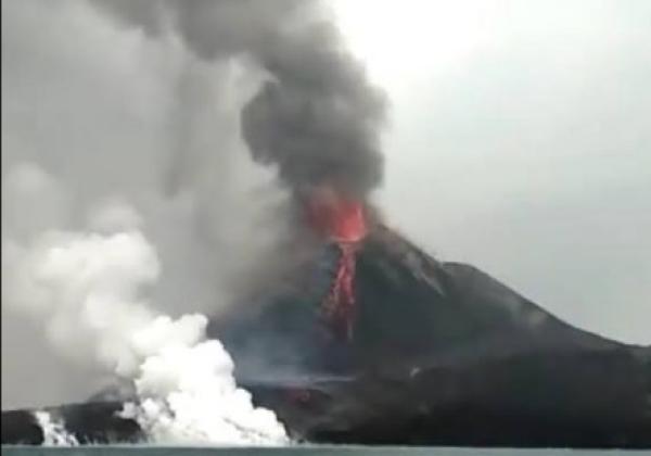 Potensi Erupsi Gunung Anak Krakatau, Basarnas Waspadai Penyeberangan Jawa-Sumatera