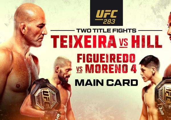 Jadwal UFC 283 Akhir Pekan Ini: Teixeira vs Hill dan Figueiredo vs Moreno Jilid 4!