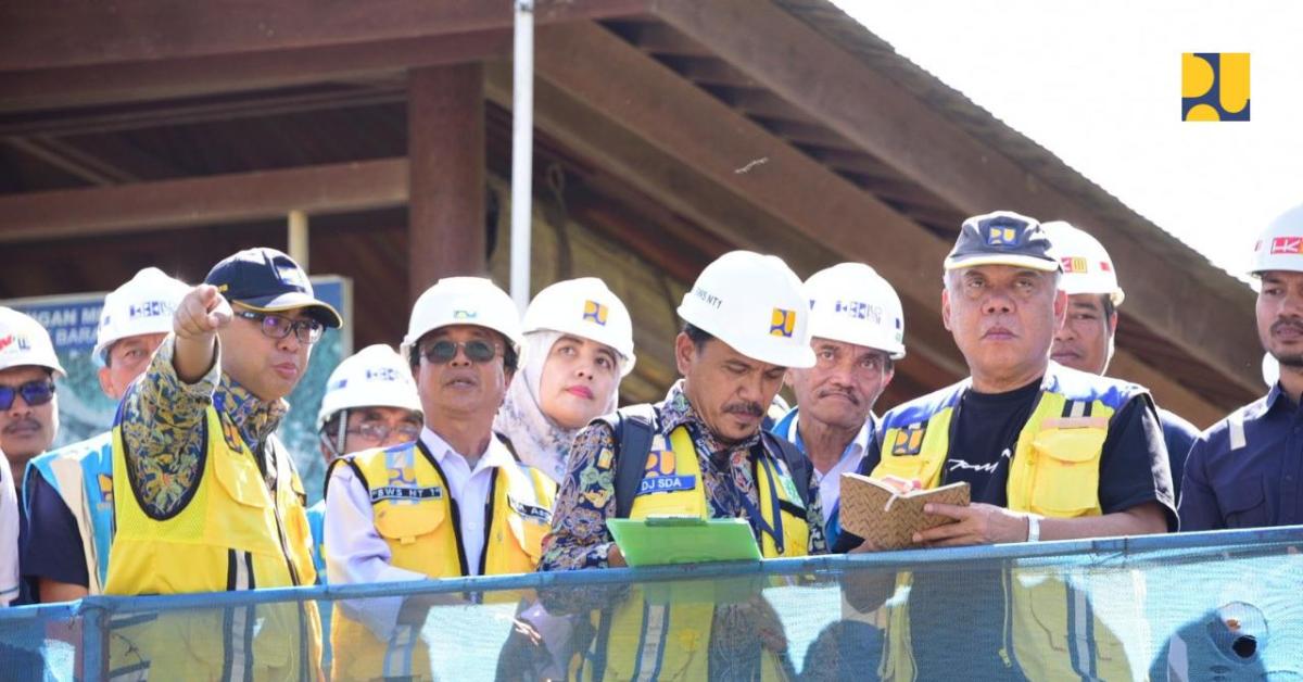 Tinjau Bendungan Meninting di NTB, Menteri Basuki Targetkan Selesai pada Agustus 2024