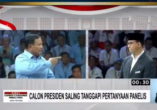 Momen Ketika Prabowo Tanggapi Anies Sambil Nunjuk-Nunjuk: Kalau Jokowi Diktator, Anda Tidak Mungkin Jadi Gubernur! 