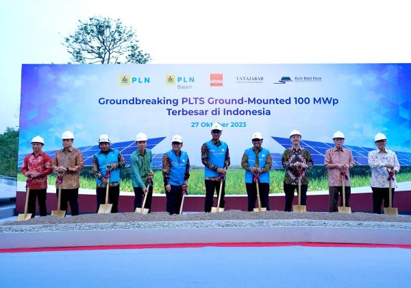 PLTS Groundmounted Terbesar di RI dibangun di Purwakarta, Kolaborasi PLN-Aruna Wujudkan Kawasan Industri Hijau
