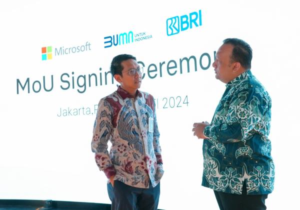 Terus Dorong Inklusi Keuangan di Indonesia, BRI Perkuat Kolaborasi Strategis dengan Microsoft