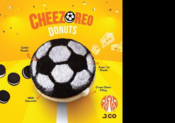 JCO Promosi Menu Terbaru November 2022, Sambut Piala Dunia dengan Cheezoreo Donuts