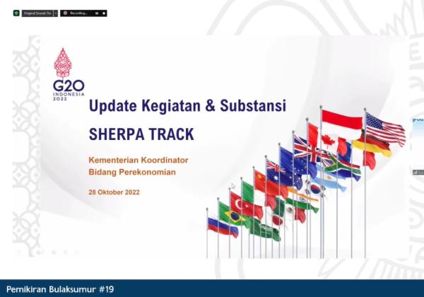 Predensi G20 Indonesia Mendekati Babak Akhir