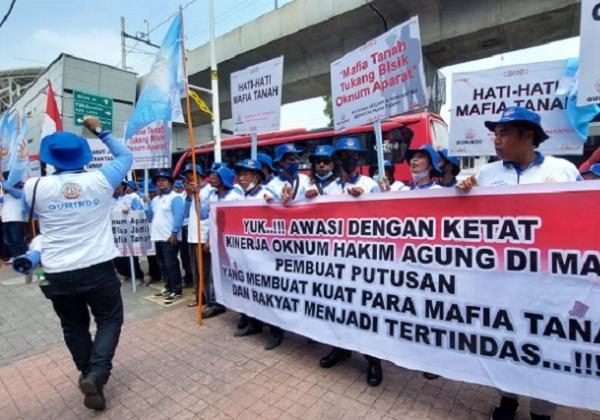 Ratusan Massa Geruduk Kantor Kementerian ATR/BPN