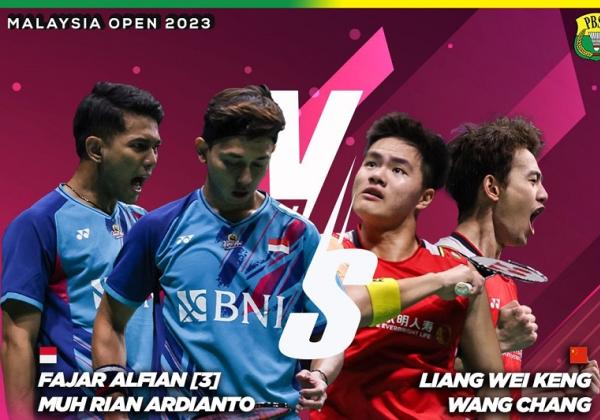Link Live Streaming Final Malaysia Open 2023: Fajar/Rian vs Wakil China
