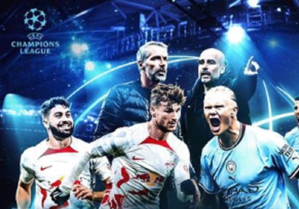 Link Live Streaming Liga Champions 2022/2023: RB Leipzig vs Manchester City 